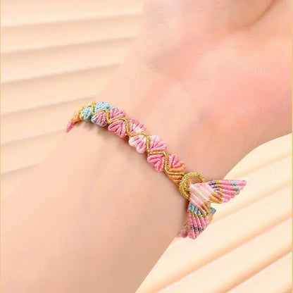Handmade Dragon Boat Festival Five‑Color Koi Fish Tail Bracelet