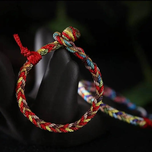 Colorful Rope Bracelet for Kids, Traditional Lucky Ethnic - style Accessory - STAR8S