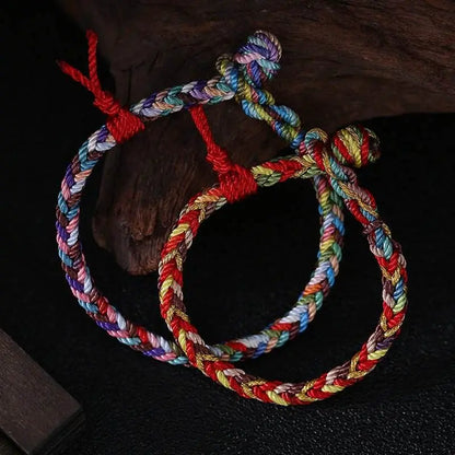 Colorful Rope Bracelet for Kids, Traditional Lucky Ethnic - style Accessory - STAR8S