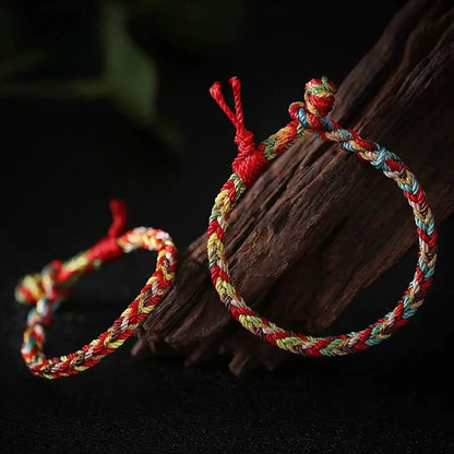 Colorful Rope Bracelet for Kids, Traditional Lucky Ethnic - style Accessory - STAR8S