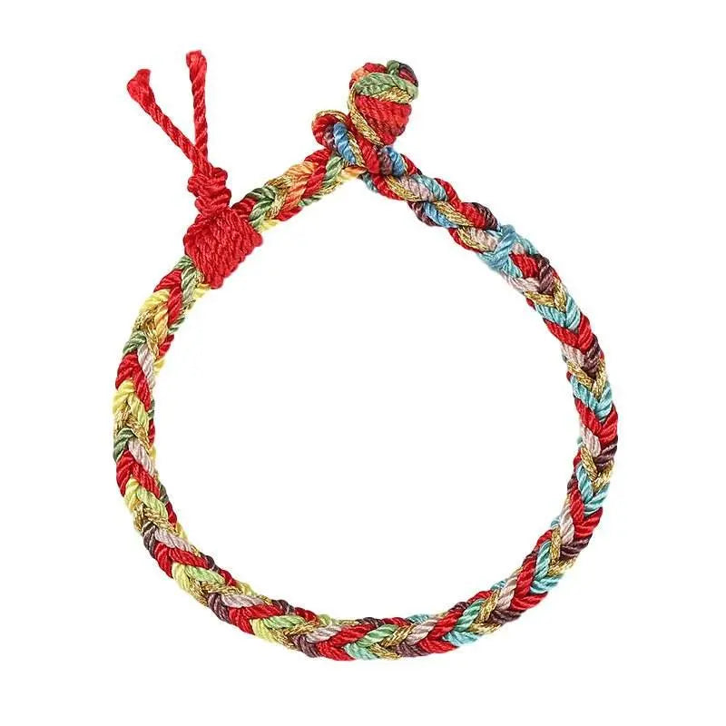 Colorful Rope Bracelet for Kids, Traditional Lucky Ethnic - style Accessory - STAR8S