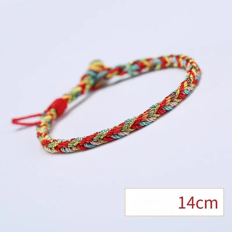colorful rope bracelet for kids, traditional lucky ethnic - style accessory - star8s