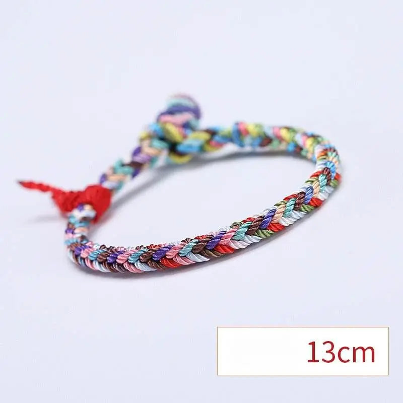 colorful rope bracelet for kids, traditional lucky ethnic - style accessory - star8s