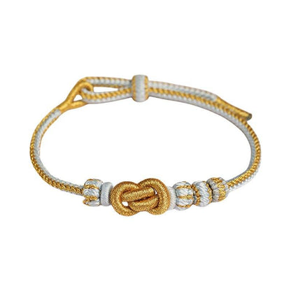 2025 New - style Adjustable Yuanbao - knot Bracelet, Hand - woven Lucky Jewelry for Year of Birth - STAR8S