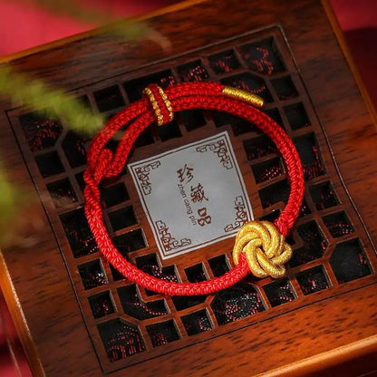 Hand - Woven Mandala - knot Love Bracelet, Red Rope for Couples & Year of Birth - STAR8S