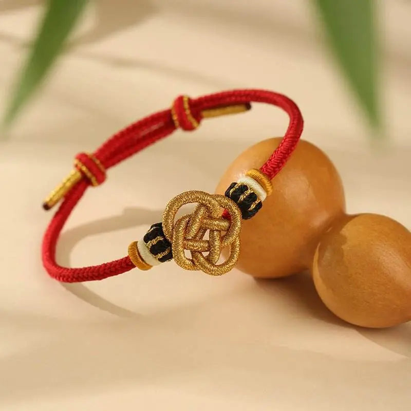 Buddha - knot Semi - finished Hand Rope, Hand - Woven DIY Red - rope Jewelry - STAR8S