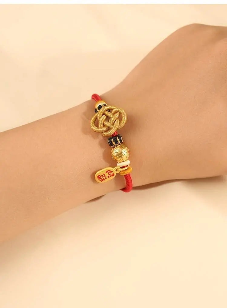 buddha - knot semi - finished hand rope, hand - woven diy red - rope jewelry - star8s