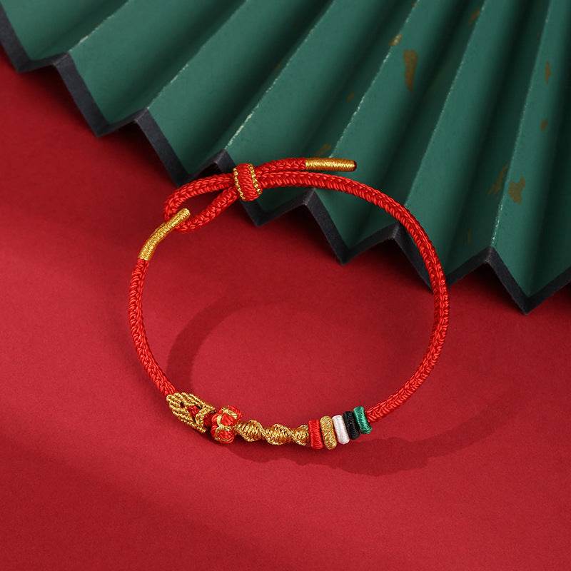 2025 snake luck hand rope, zodiac red rope for year of birth & diy - star8s