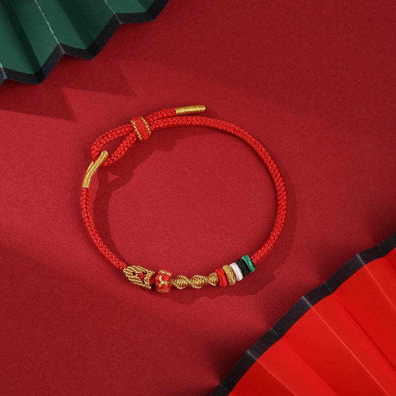 2025 snake luck hand rope, zodiac red rope for year of birth & diy - star8s