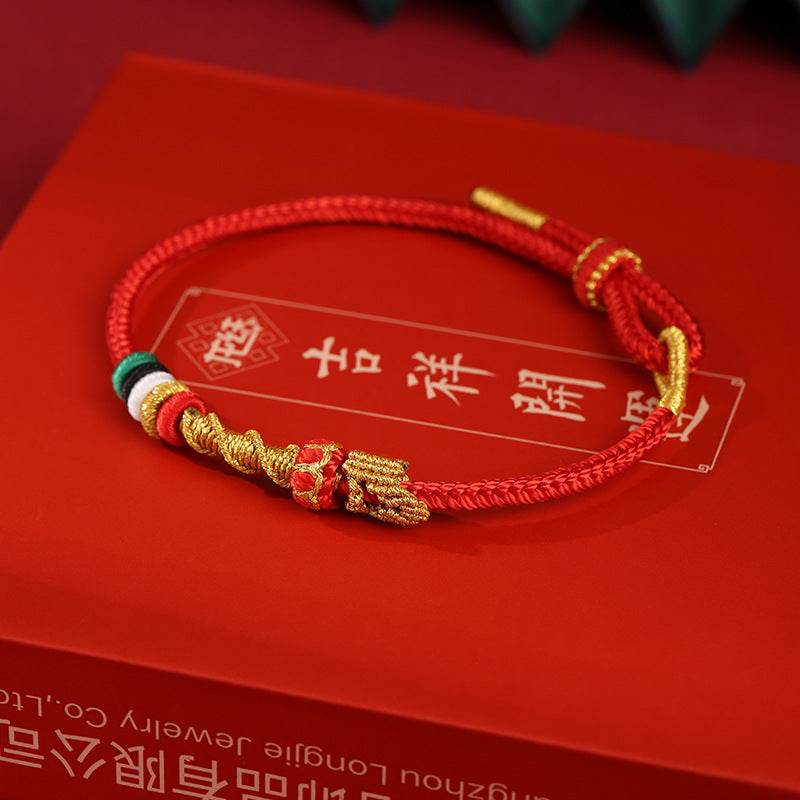 2025 Snake Luck Hand Rope, Zodiac Red Rope for Year of Birth & DIY - STAR8S