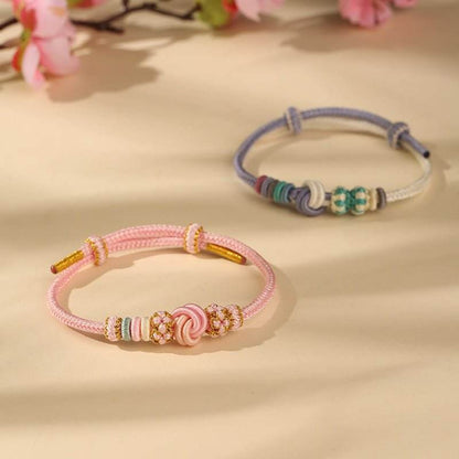 New - style Hand - Woven Dimple - knot Bracelet, Romantic Jewelry for Besties - STAR8S