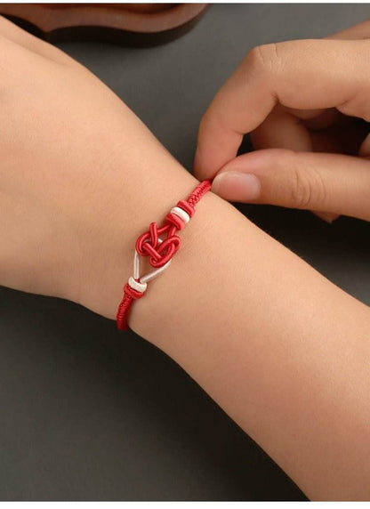 Hand - Woven Love - knot Red Rope, Lucky Bracelet for Couples & Year of Birth - STAR8S