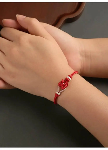 Hand - Woven Love - knot Red Rope, Lucky Bracelet for Couples & Year of Birth - STAR8S