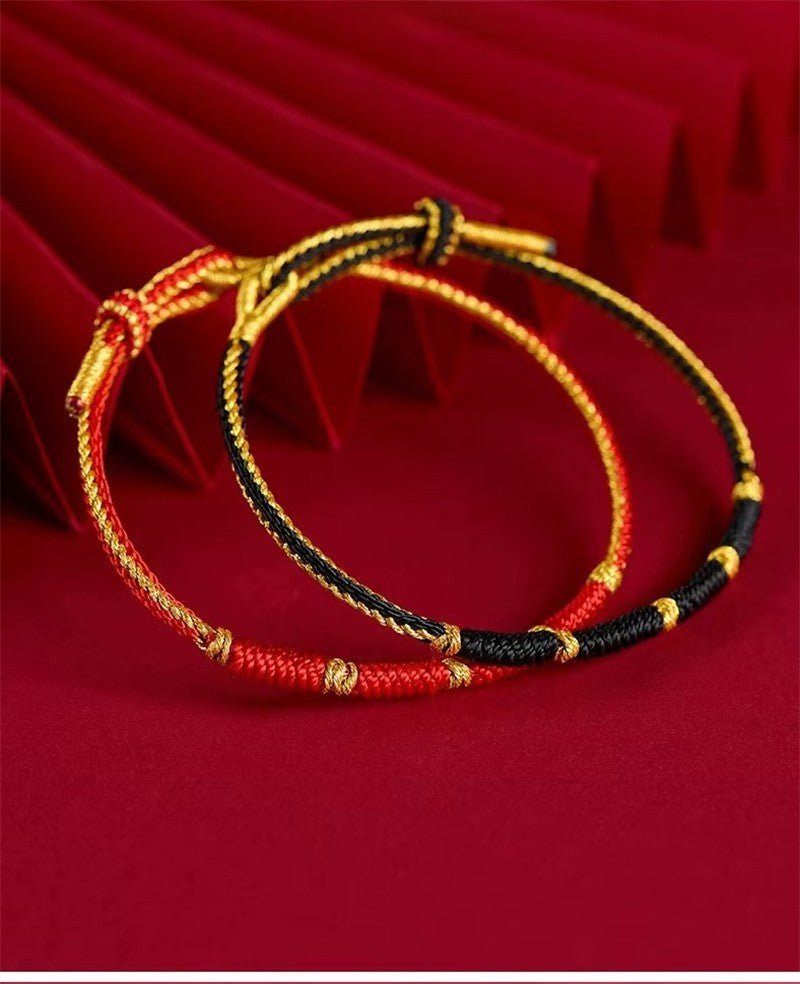 2025 snake knot red string bracelet - handmade for men, women, and children - star8s