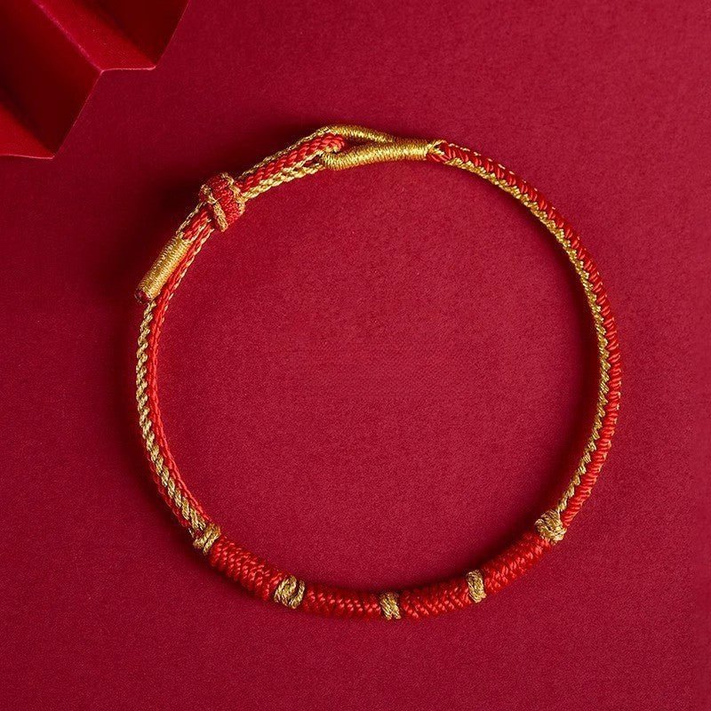2025 snake knot red string bracelet - handmade for men, women, and children - star8s