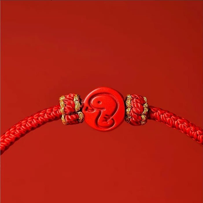 2025 Snake Year Red Rope Bracelet, Zodiac - themed Woven Jewelry - STAR8S