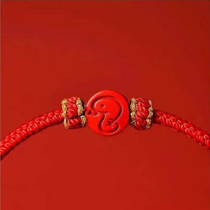 2025 Snake Year Red Rope Bracelet, Zodiac - themed Woven Jewelry - STAR8S