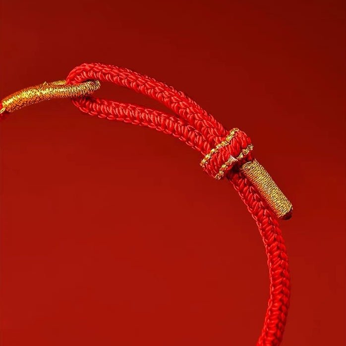 2025 Snake Year Red Rope Bracelet, Zodiac - themed Woven Jewelry - STAR8S
