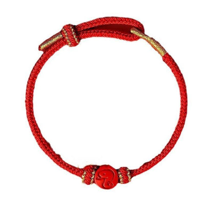 2025 Snake Year Red Rope Bracelet, Zodiac - themed Woven Jewelry - STAR8S
