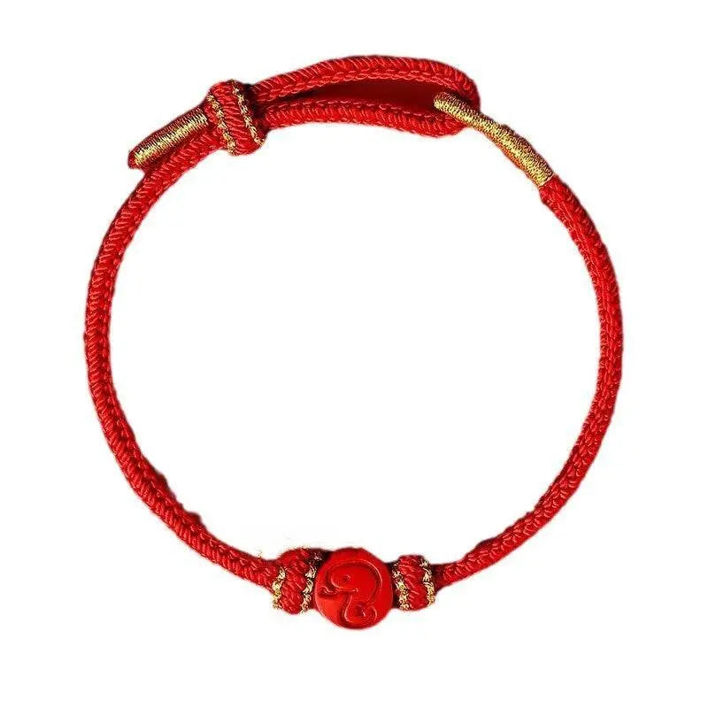 2025 snake year red rope bracelet, zodiac - themed woven jewelry - star8s