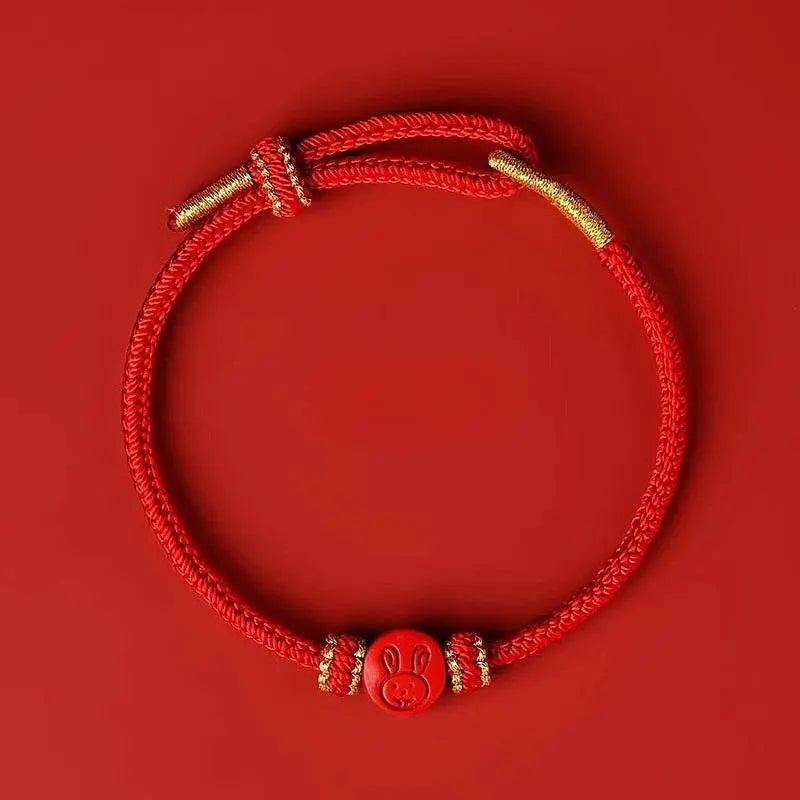 2025 Snake Year Red Rope Bracelet, Zodiac - themed Woven Jewelry - STAR8S