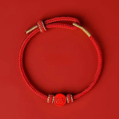 2025 Snake Year Red Rope Bracelet, Zodiac - themed Woven Jewelry - STAR8S