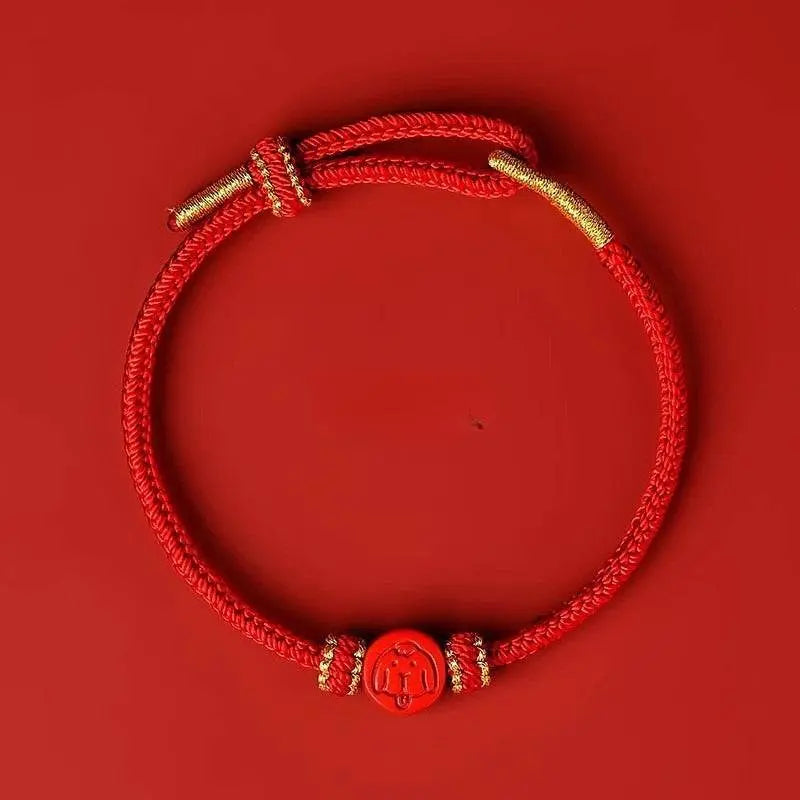 2025 Snake Year Red Rope Bracelet, Zodiac - themed Woven Jewelry - STAR8S