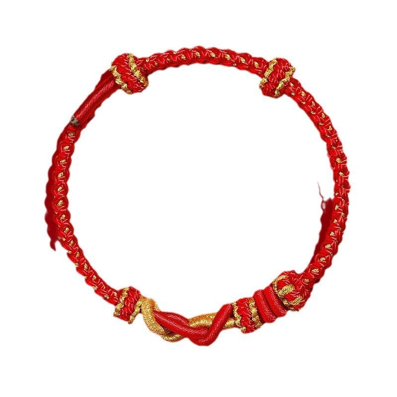2025 Snake Year Red String Bracelet - Adjustable Good Luck Charm | STAR8S - STAR8S