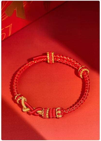 2025 Snake Year Red String Bracelet - Adjustable Good Luck Charm | STAR8S - STAR8S