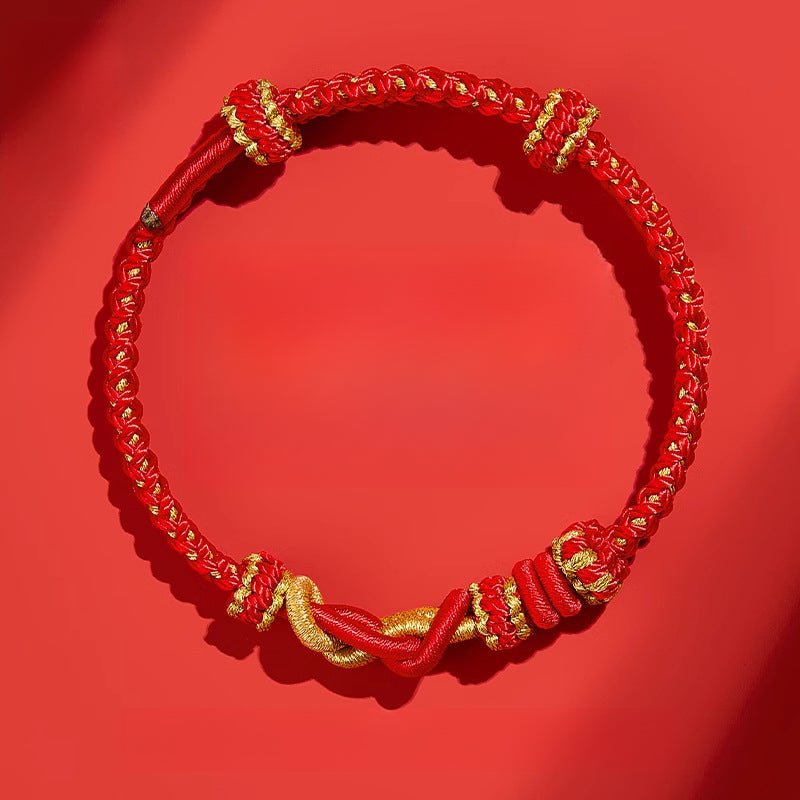 2025 snake year red string bracelet - adjustable good luck charm | star8s - star8s