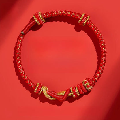 2025 Snake Year Red String Bracelet - Adjustable Good Luck Charm | STAR8S - STAR8S