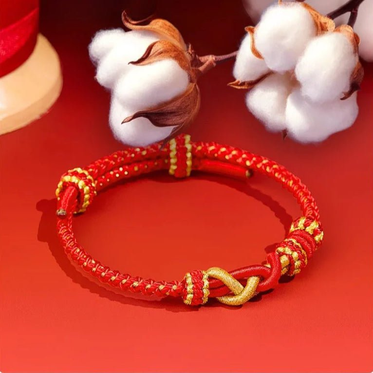 2025 Snake Year Red String Bracelet - Adjustable Good Luck Charm | STAR8S - STAR8S