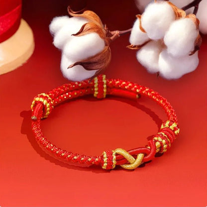 2025 Snake Year Red String Bracelet - Adjustable Good Luck Charm | STAR8S - STAR8S