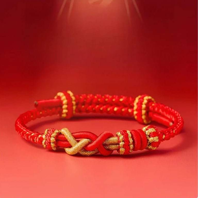 2025 Snake Year Red String Bracelet - Adjustable Good Luck Charm | STAR8S - STAR8S
