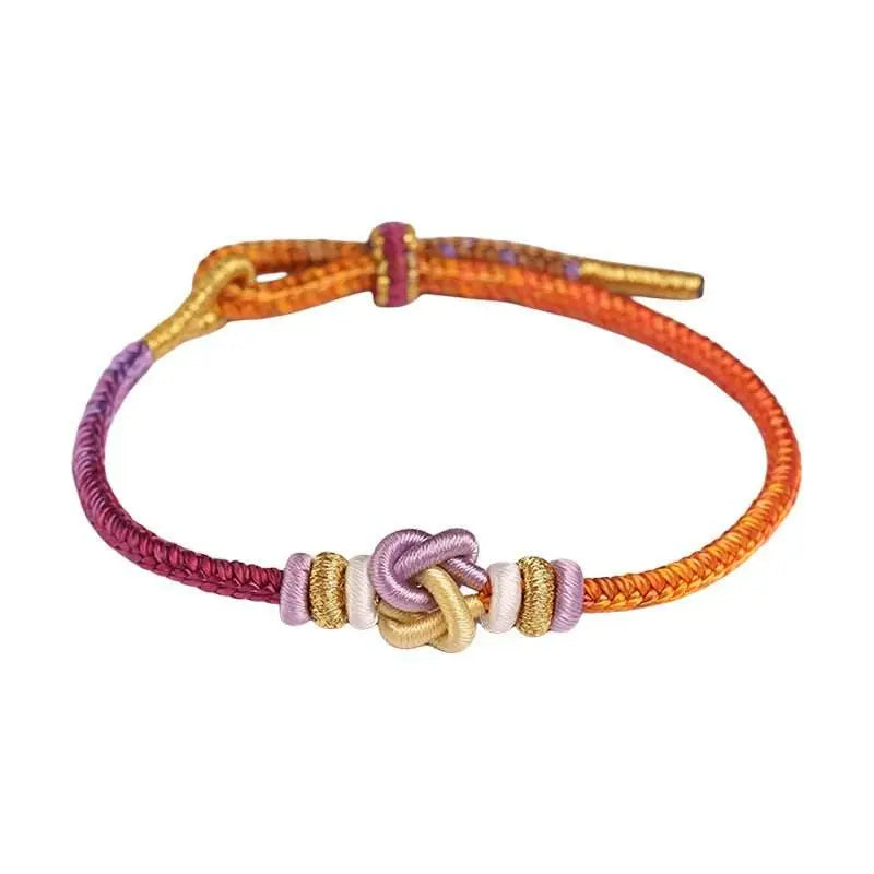 new - style heart - linked knot bracelet for 2025 year of the snake, hand - woven lucky gift - star8s