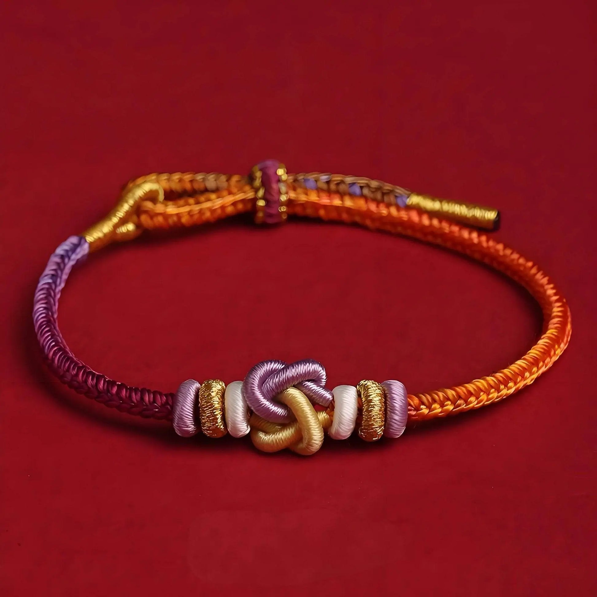New - style Heart - linked Knot Bracelet for 2025 Year of the Snake, Hand - woven Lucky Gift - STAR8S