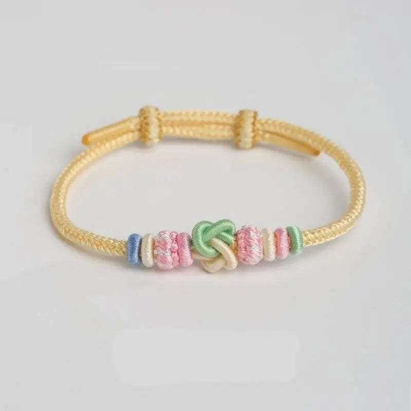 new - style heart - linked knot bracelet for 2025 year of the snake, hand - woven lucky gift - star8s