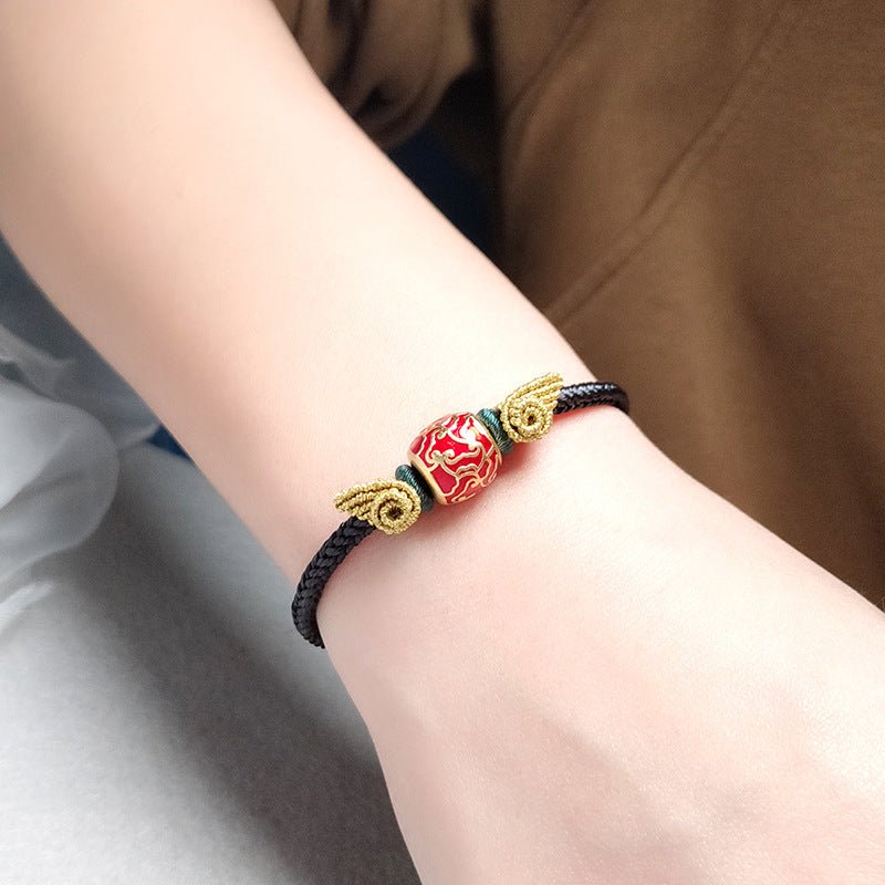 2025 trending handmade woven angel wings red string bracelet for women | star8s - star8s