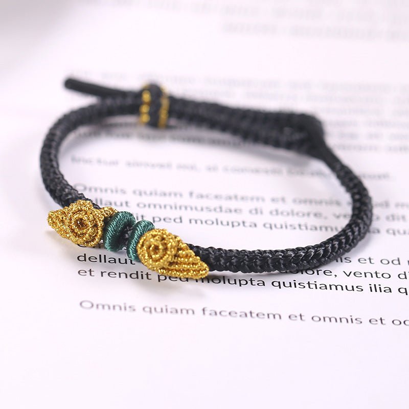 2025 trending handmade woven angel wings red string bracelet for women | star8s - star8s