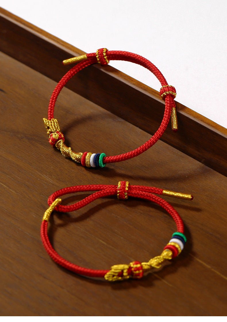 2025 Year of the Snake Red String Bracelet – Handcrafted Zodiac Bracelet with Snake Pendant, Adjustable Gift for Men & Women | STAR8S - STAR8S