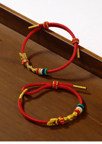 2025 Year of the Snake Red String Bracelet – Handcrafted Zodiac Bracelet with Snake Pendant, Adjustable Gift for Men & Women | STAR8S - STAR8S