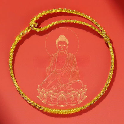 2025 Year of the Snake Red String Bracelet for Women – Ultra - Fine Gold Knot, Handwoven Lucky Charm - STAR8S