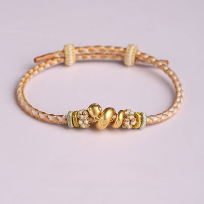 2025 New Year 999 Sterling Silver Snake Bracelet – Zodiac Protection & Fortune Adjustable Red String Bracelet - STAR8S
