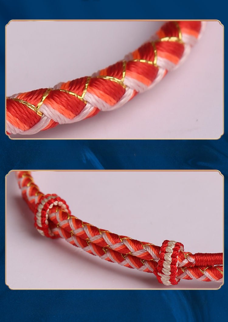 2025 New Year 999 Sterling Silver Snake Bracelet – Zodiac Protection & Fortune Adjustable Red String Bracelet - STAR8S