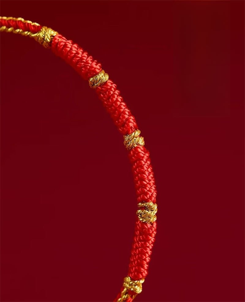 2025 snake knot red string bracelet - handmade for men, women, and children - star8s