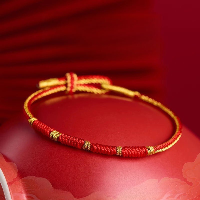 2025 snake knot red string bracelet - handmade for men, women, and children - star8s