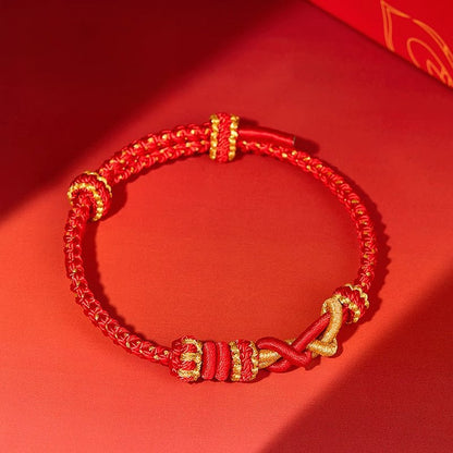 2025 Snake Year Red String Bracelet - Adjustable Good Luck Charm | STAR8S - STAR8S