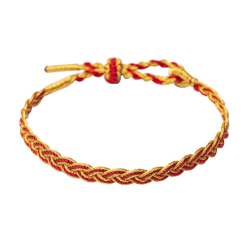 2025 Snake Year Red String Braided Bracelet – Handmade Lucky Charm for Protection & Good Fortune - STAR8S