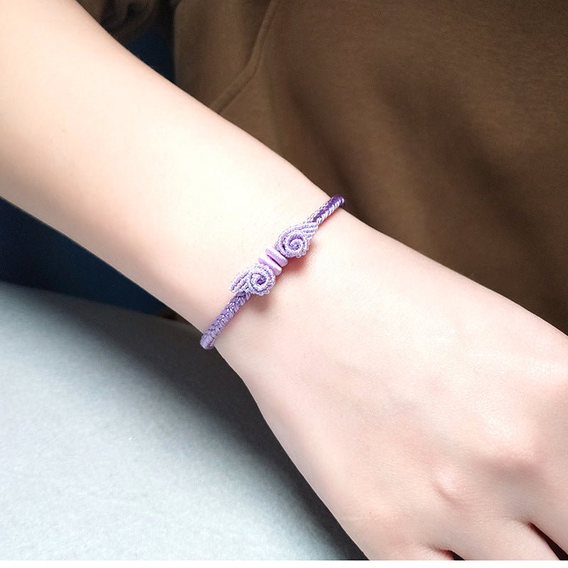 2025 trending handmade woven angel wings red string bracelet for women | star8s - star8s