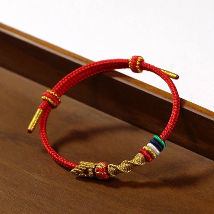 2025 year of the snake red string bracelet – handcrafted zodiac bracelet with snake pendant, adjustable gift for men & women | star8s - star8s